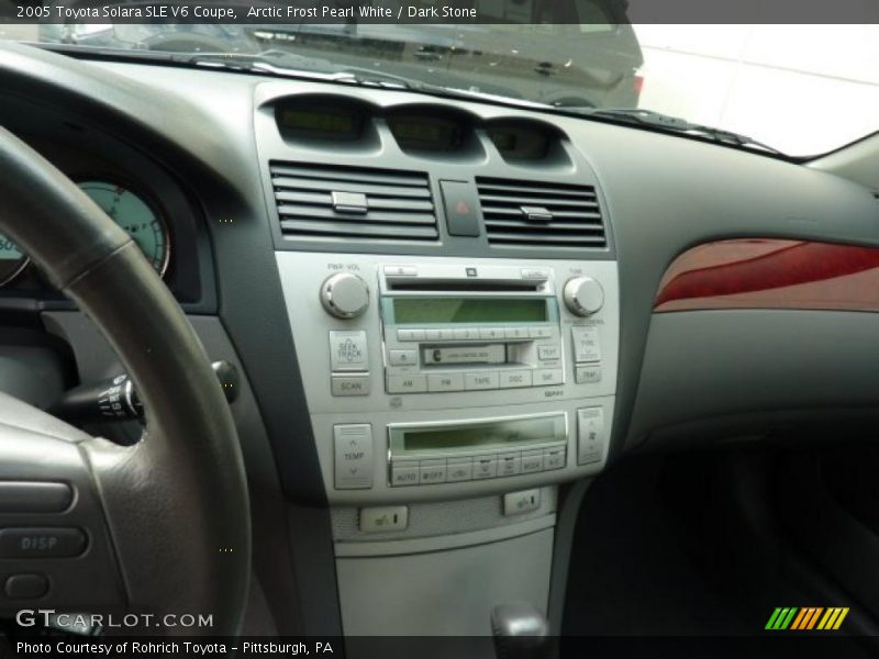 Arctic Frost Pearl White / Dark Stone 2005 Toyota Solara SLE V6 Coupe