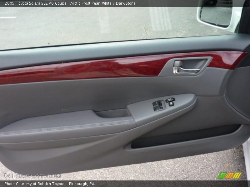 Arctic Frost Pearl White / Dark Stone 2005 Toyota Solara SLE V6 Coupe