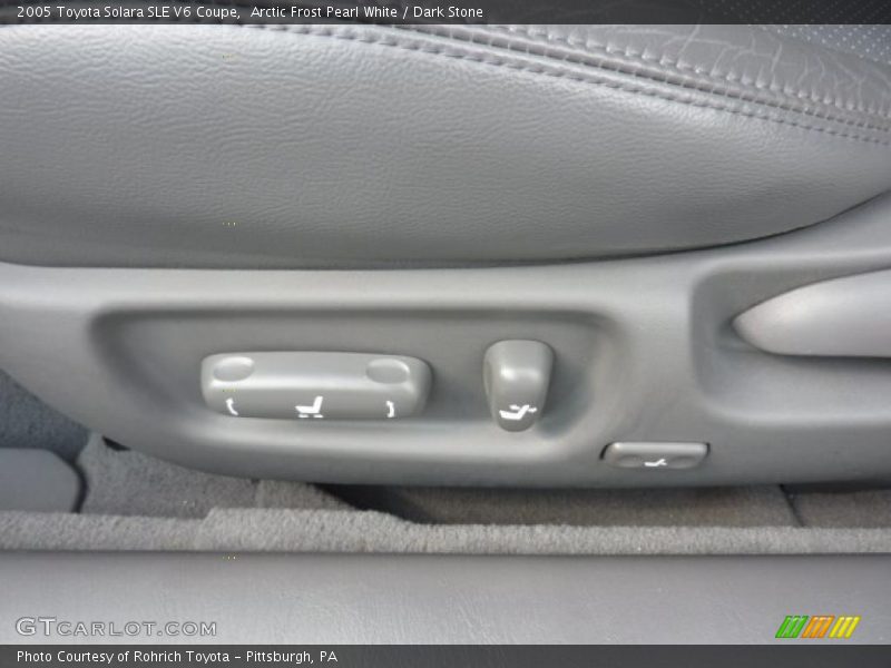 Arctic Frost Pearl White / Dark Stone 2005 Toyota Solara SLE V6 Coupe