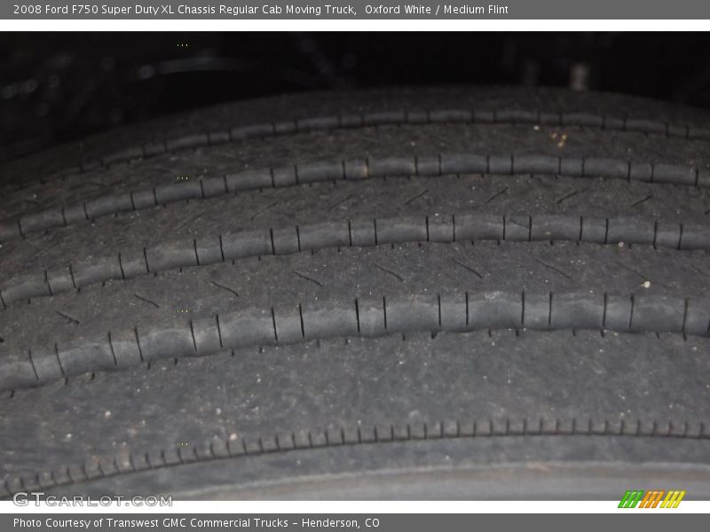 Oxford White / Medium Flint 2008 Ford F750 Super Duty XL Chassis Regular Cab Moving Truck