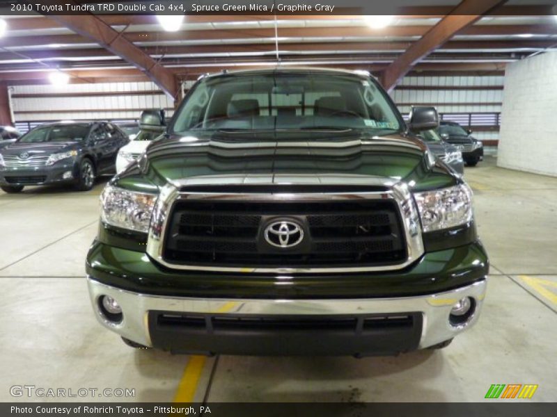 Spruce Green Mica / Graphite Gray 2010 Toyota Tundra TRD Double Cab 4x4