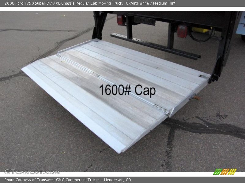 Oxford White / Medium Flint 2008 Ford F750 Super Duty XL Chassis Regular Cab Moving Truck