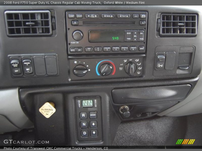 Controls of 2008 F750 Super Duty XL Chassis Regular Cab Moving Truck