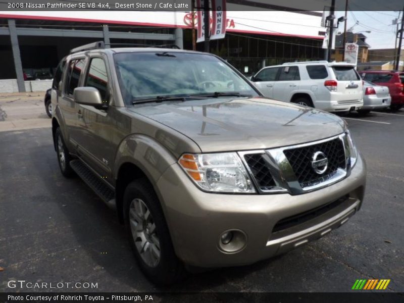 Desert Stone / Cafe Latte 2008 Nissan Pathfinder SE V8 4x4