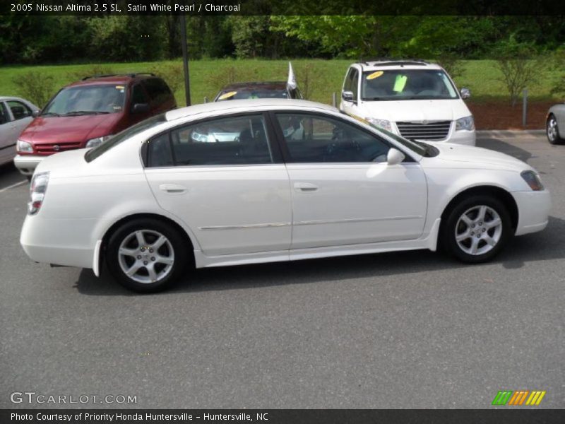 Satin White Pearl / Charcoal 2005 Nissan Altima 2.5 SL
