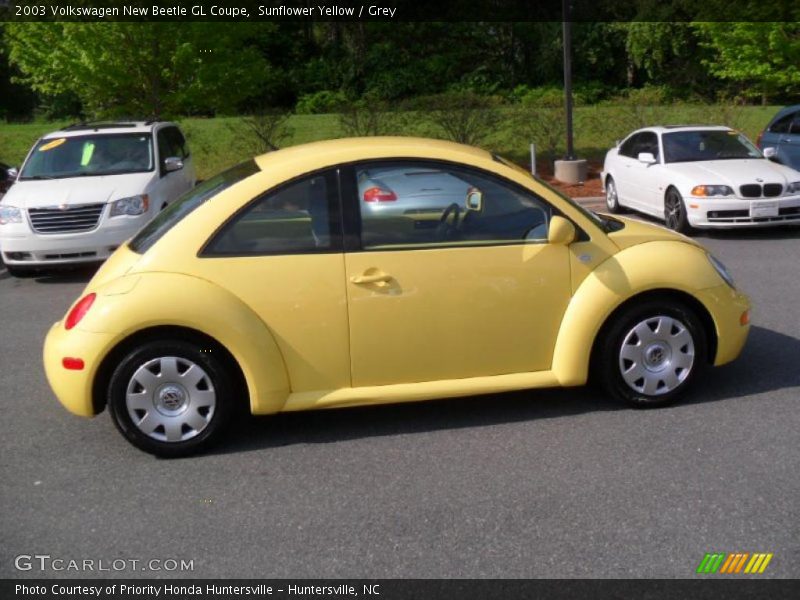 Sunflower Yellow / Grey 2003 Volkswagen New Beetle GL Coupe