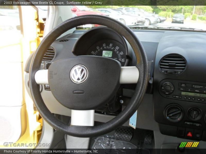 Sunflower Yellow / Grey 2003 Volkswagen New Beetle GL Coupe