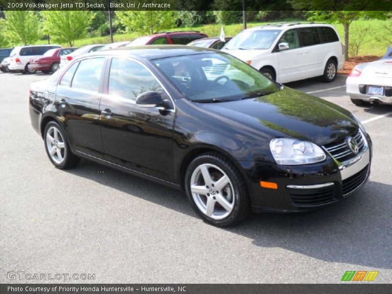 Black Uni / Anthracite 2009 Volkswagen Jetta TDI Sedan