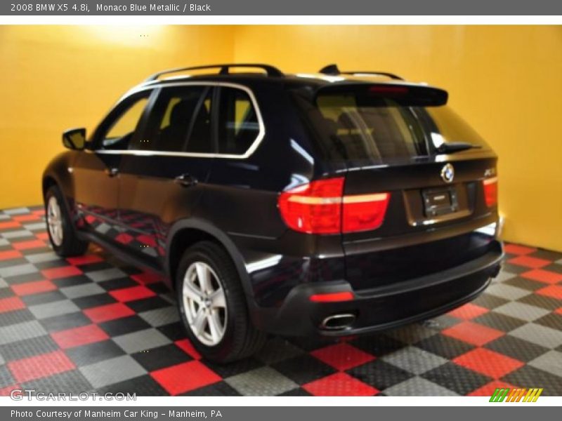 Monaco Blue Metallic / Black 2008 BMW X5 4.8i