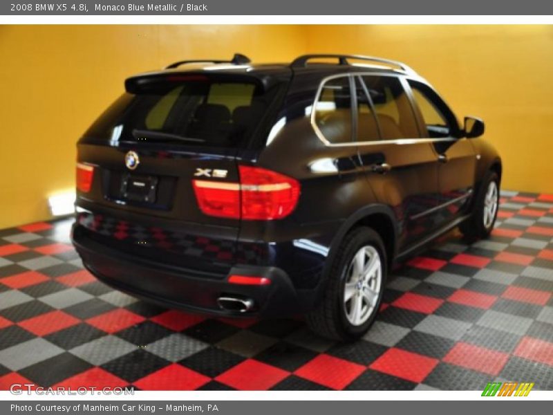 Monaco Blue Metallic / Black 2008 BMW X5 4.8i