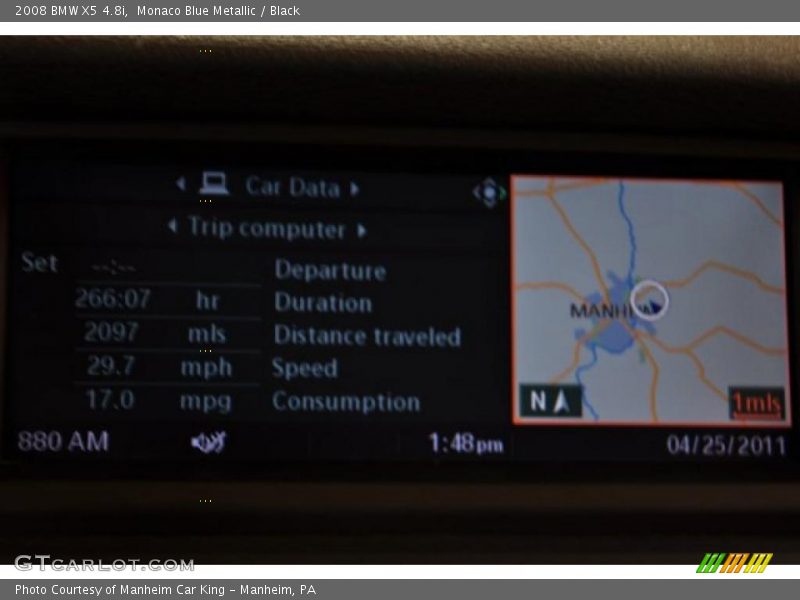 Monaco Blue Metallic / Black 2008 BMW X5 4.8i