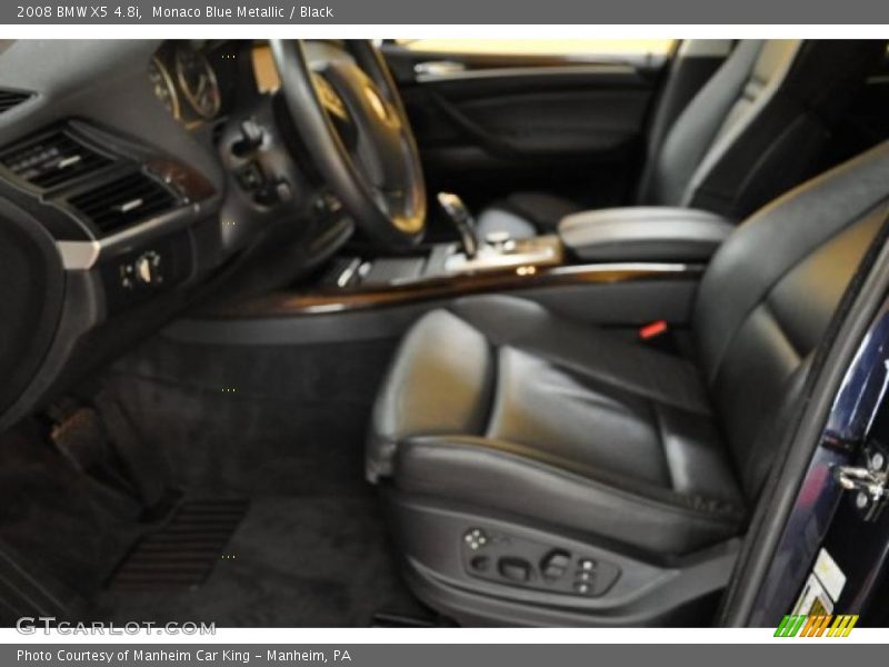 Monaco Blue Metallic / Black 2008 BMW X5 4.8i