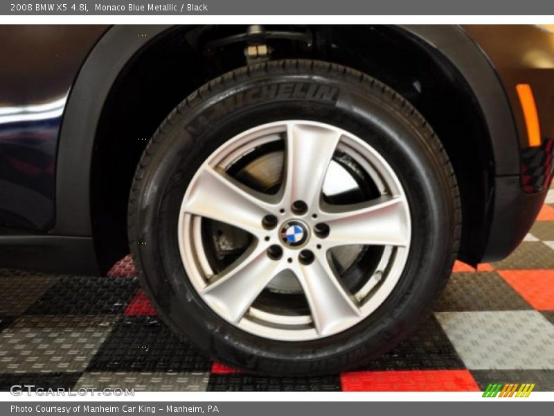 Monaco Blue Metallic / Black 2008 BMW X5 4.8i