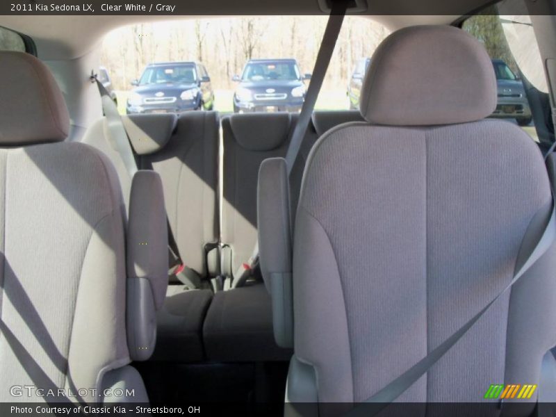 Clear White / Gray 2011 Kia Sedona LX