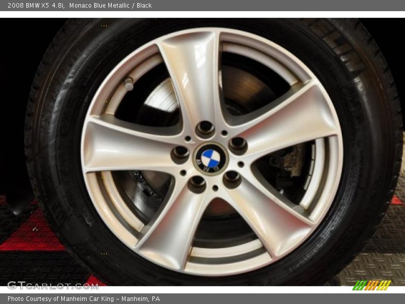 Monaco Blue Metallic / Black 2008 BMW X5 4.8i