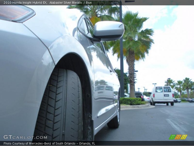 Alabaster Silver Metallic / Blue 2010 Honda Insight Hybrid EX