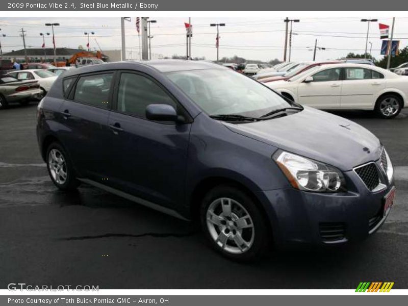 Steel Blue Metallic / Ebony 2009 Pontiac Vibe 2.4