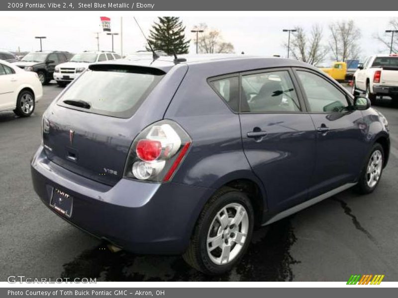 Steel Blue Metallic / Ebony 2009 Pontiac Vibe 2.4