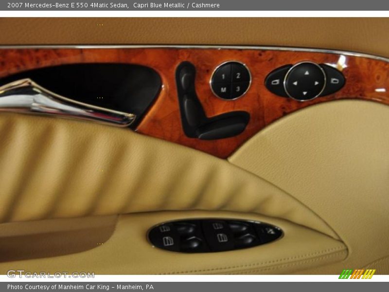 Capri Blue Metallic / Cashmere 2007 Mercedes-Benz E 550 4Matic Sedan