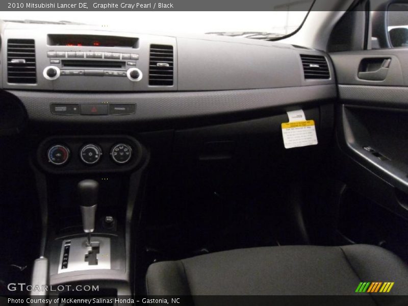 Graphite Gray Pearl / Black 2010 Mitsubishi Lancer DE