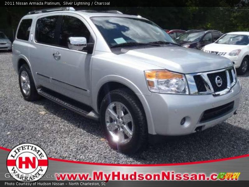 Silver Lightning / Charcoal 2011 Nissan Armada Platinum