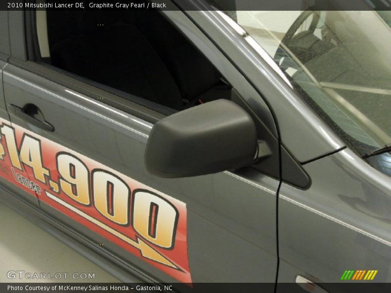 Graphite Gray Pearl / Black 2010 Mitsubishi Lancer DE