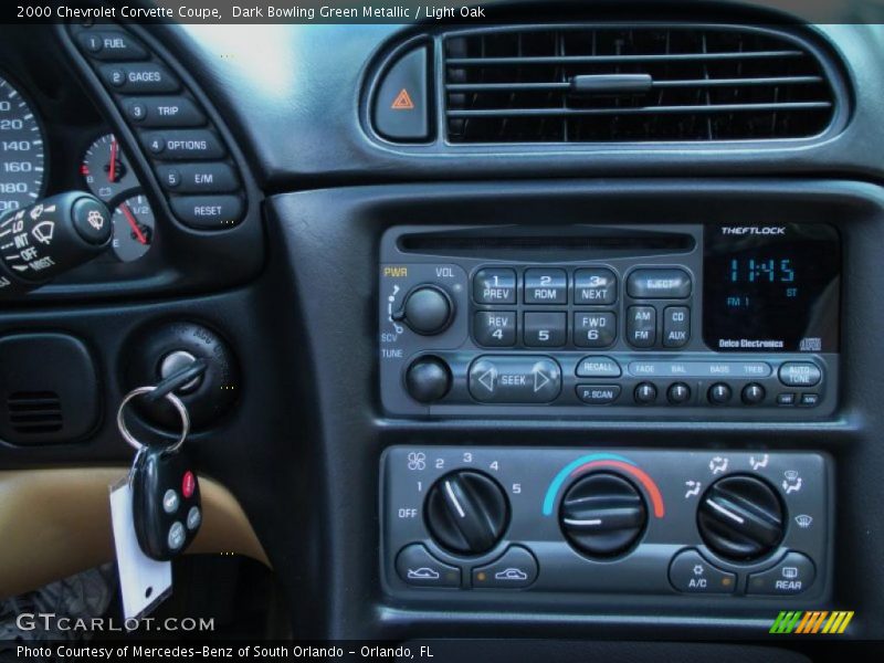 Controls of 2000 Corvette Coupe