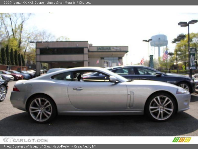 Liquid Silver Metallic / Charcoal 2007 Jaguar XK XK8 Coupe