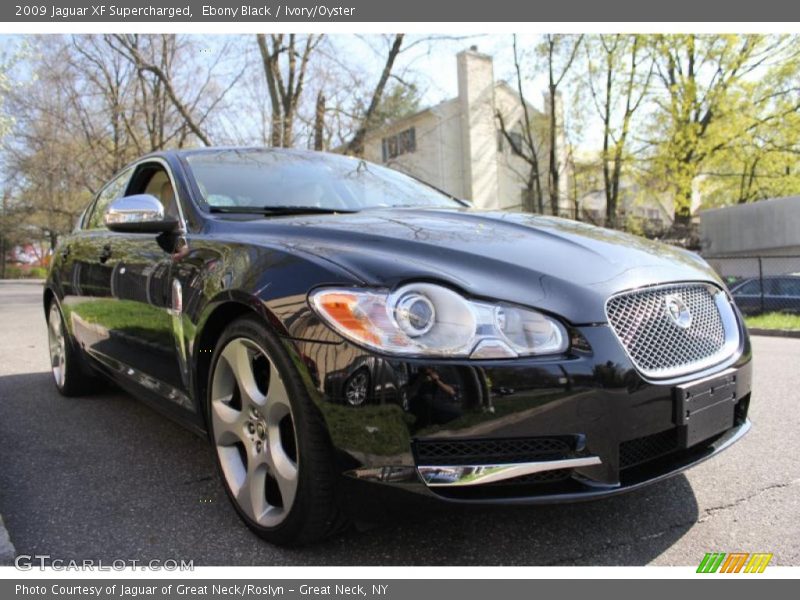 Ebony Black / Ivory/Oyster 2009 Jaguar XF Supercharged