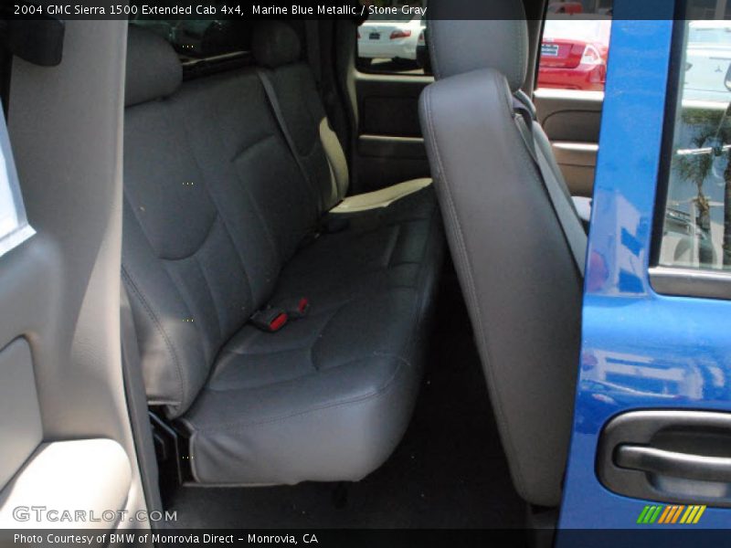 Marine Blue Metallic / Stone Gray 2004 GMC Sierra 1500 Extended Cab 4x4