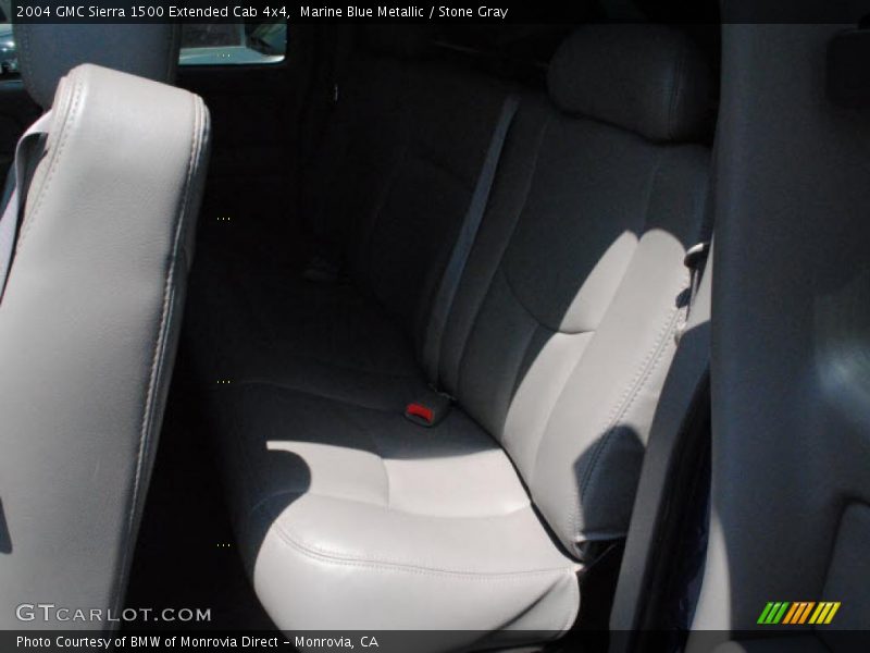 Marine Blue Metallic / Stone Gray 2004 GMC Sierra 1500 Extended Cab 4x4