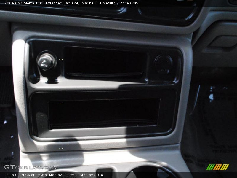 Marine Blue Metallic / Stone Gray 2004 GMC Sierra 1500 Extended Cab 4x4