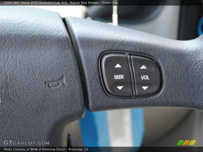 Marine Blue Metallic / Stone Gray 2004 GMC Sierra 1500 Extended Cab 4x4