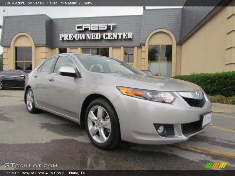 Palladium Metallic / Ebony 2009 Acura TSX Sedan
