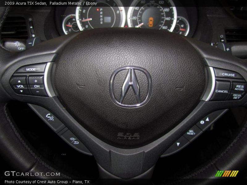 Palladium Metallic / Ebony 2009 Acura TSX Sedan