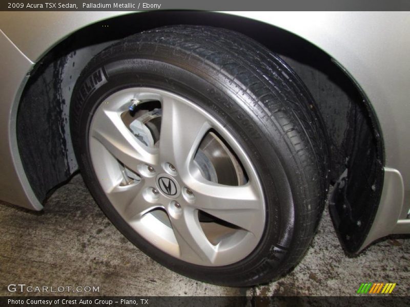 Palladium Metallic / Ebony 2009 Acura TSX Sedan