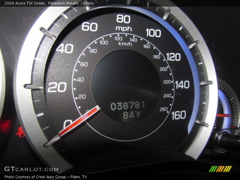 Palladium Metallic / Ebony 2009 Acura TSX Sedan