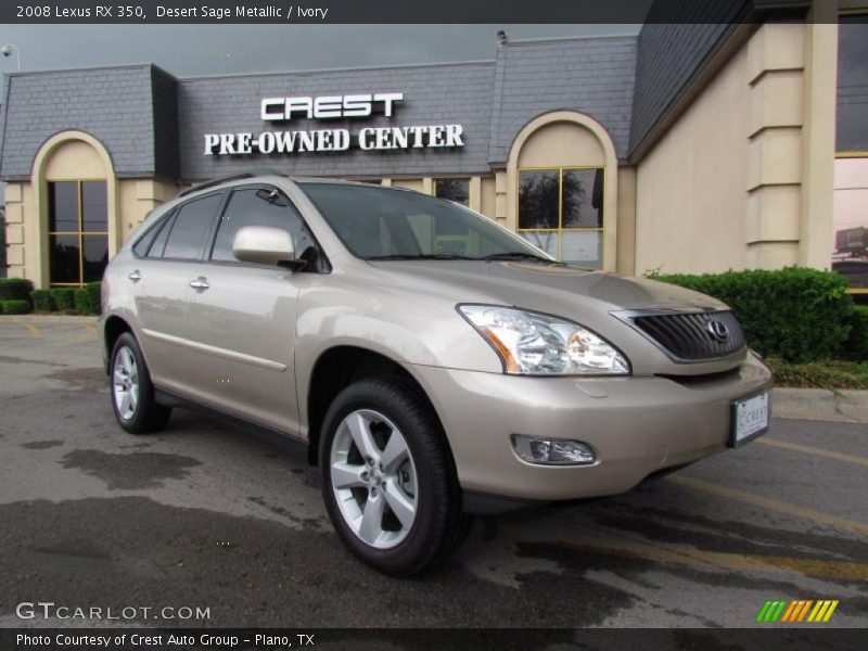 Desert Sage Metallic / Ivory 2008 Lexus RX 350