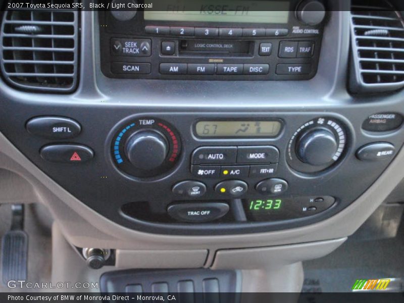 Black / Light Charcoal 2007 Toyota Sequoia SR5