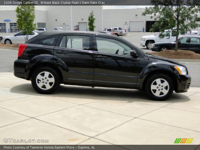 Brilliant Black Crystal Pearl / Dark Slate Gray 2008 Dodge Caliber SE