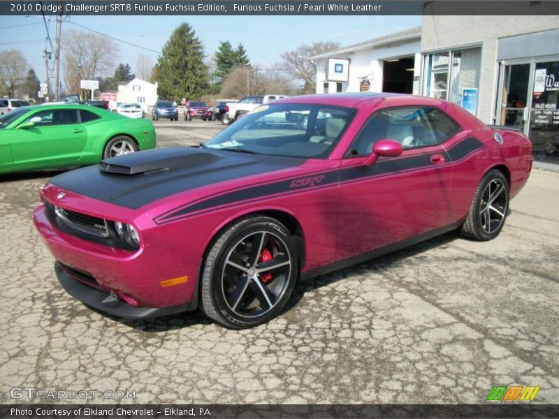 Furious Fuchsia / Pearl White Leather 2010 Dodge Challenger SRT8 Furious Fuchsia Edition