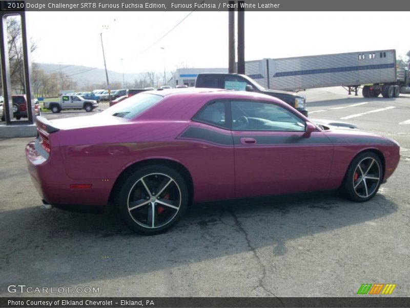 Furious Fuchsia / Pearl White Leather 2010 Dodge Challenger SRT8 Furious Fuchsia Edition