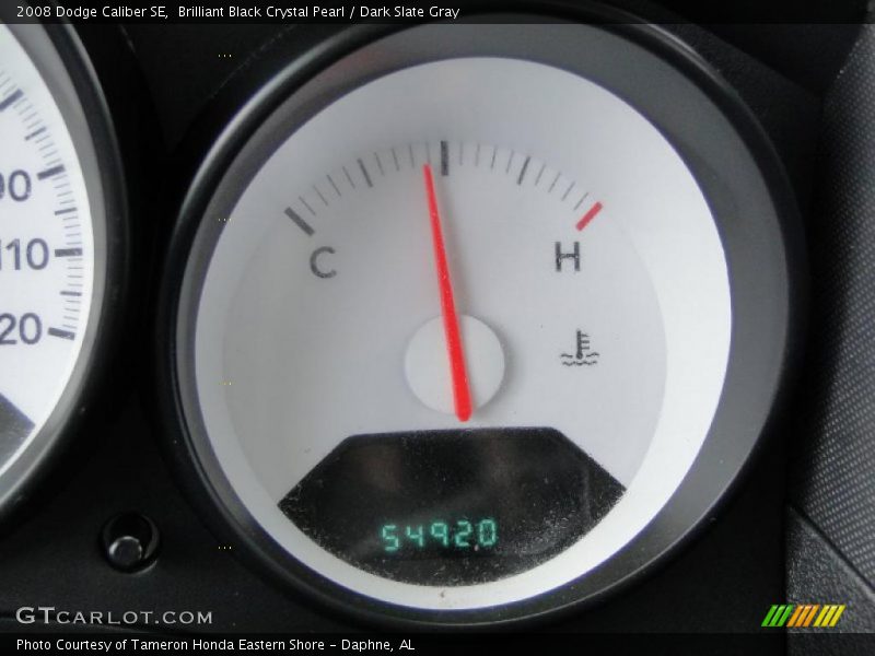 Brilliant Black Crystal Pearl / Dark Slate Gray 2008 Dodge Caliber SE