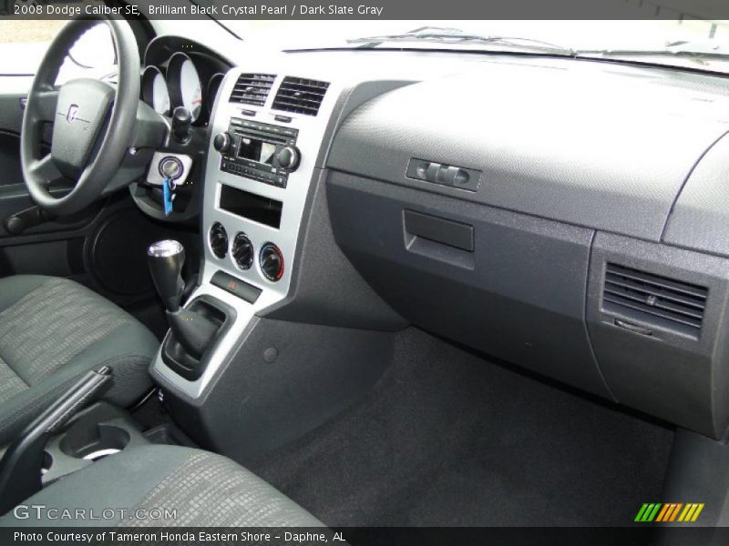 Brilliant Black Crystal Pearl / Dark Slate Gray 2008 Dodge Caliber SE