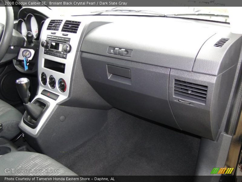 Brilliant Black Crystal Pearl / Dark Slate Gray 2008 Dodge Caliber SE