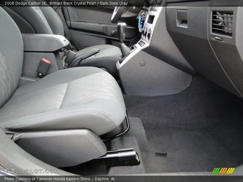 Brilliant Black Crystal Pearl / Dark Slate Gray 2008 Dodge Caliber SE