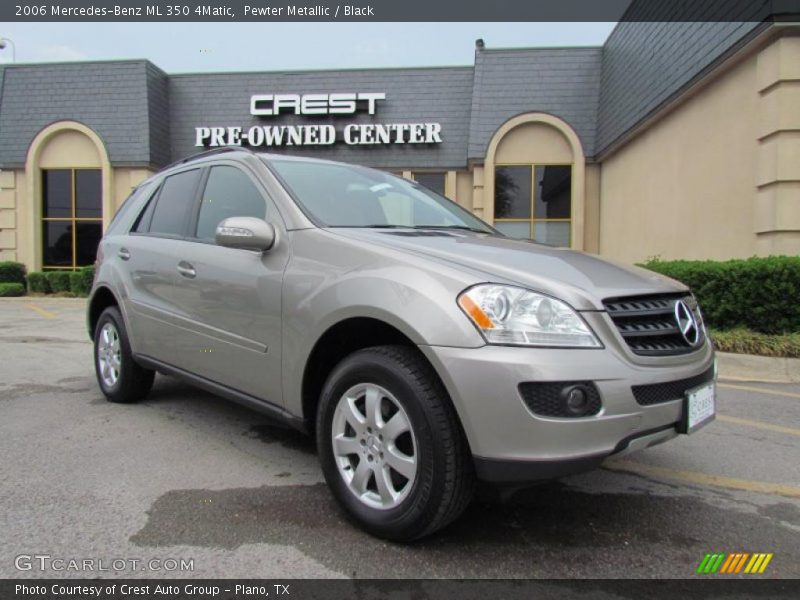 Pewter Metallic / Black 2006 Mercedes-Benz ML 350 4Matic