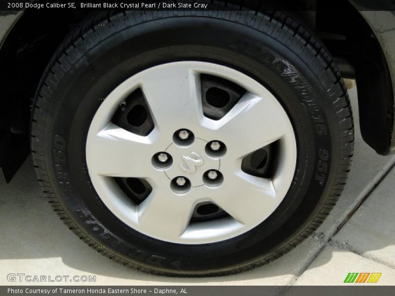 Brilliant Black Crystal Pearl / Dark Slate Gray 2008 Dodge Caliber SE