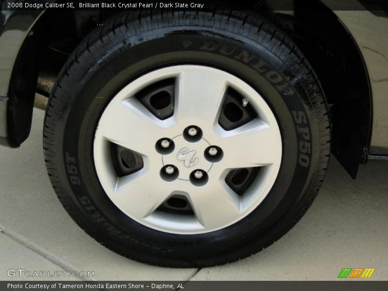 Brilliant Black Crystal Pearl / Dark Slate Gray 2008 Dodge Caliber SE