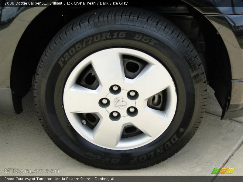 Brilliant Black Crystal Pearl / Dark Slate Gray 2008 Dodge Caliber SE